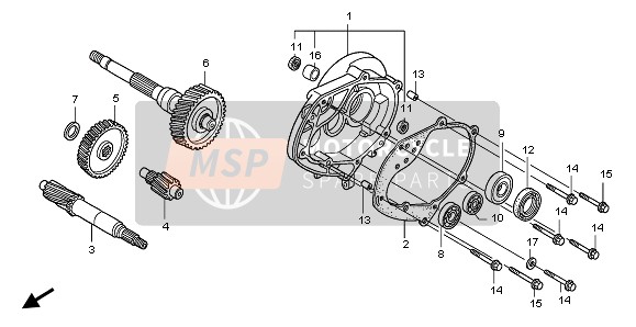 Honda SH125 2008 Transmission pour un 2008 Honda SH125